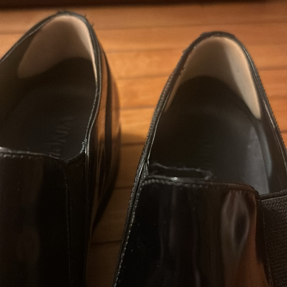 - Vince Alona Loafers Womens Size 9 Black Patent Leather Slip On Platforms… - Picture 7 of 8
